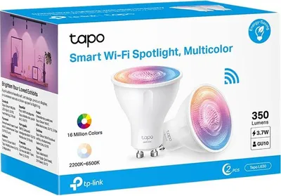Produktbild von TP-Link Tapo L630, Intelligentes Leuchtmittel, WLAN, Weiß, 802.11b, 802.11g, Wi-Fi 4 (802.11n), LED, GU10