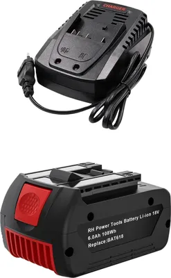 Obrázek produktu pro Náhradní baterie Bosch 18V, kapacita 6000mAh, rychlonabíječka 4A, 1 baterie 1 nabíječka