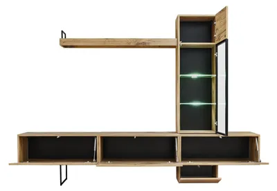 Immagine prodotto di Parete attrezzata di design per il soggiorno set scaffale a muro basso porta TV nuovi mobili