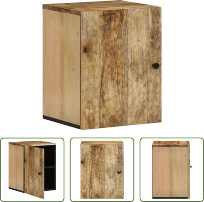 Obrázek produktu pro The Living Store Koupelnová nástěnná skříňka 38x33x48 cm z masivního dřeva mango