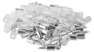 Produktbild von SOTECH Bodenträger Ø 7,5 mm Stahl verzinkt – Kunststoffhülse transparent, zum Schrauben (VE50)