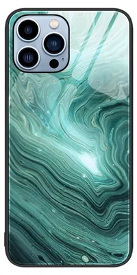 Produktbild von König Design Hülle kompatibel mit Apple iPhone XS Max Kunststoff Soft Handyhülle - Handy Case Wasserwellen