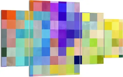 Produktbild von Bild auf Leinwand - Leinwandbild - Abstraktion modern - 160x90cm - Wand Bild - Wanddeko - Leinwanddruck - Bilder - Kunstdruck - Wanddekoration - Leinwand bilder - Wandkunst - DL160x90-4009