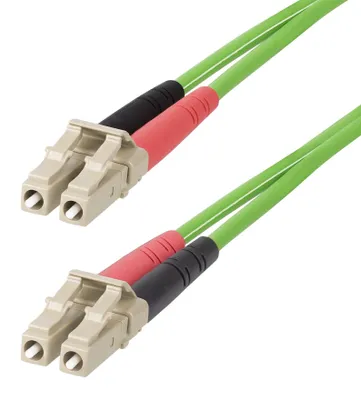 Produktbild von StarTech.com 3m LC zu LC (UPC) OM5 Multimode Glasfaserkabel, 50/125µm Duplex LOMMF Zipcord, 40G/100G, Biegeunempfindlich, Kleine Einfügedämpfung, LSZH LWL Verlegekabel/Patchkabel, 3 m, LOMM, OM5, LC, LC