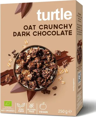 MUSLI OWSIANE Z GORZKĄ CZEKOLADĄ BEZGLUTENOWE BIO 250 g - TURTLE