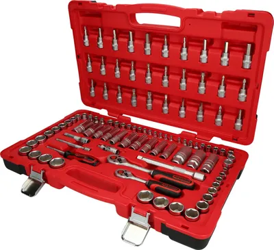 Produktbild von KS Tools 1/4"+3/8" Steckschlüssel-Satz, 100-tlg, 951.0699