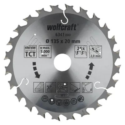 Produktbild von Wolfcraft® Akku-Kreissägeblatt HM Ø135x20 mm