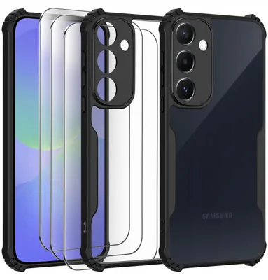 Obrázok produktu pre Etui do Samsung A36 5G Pancerne Przeźroczyste Plecki 3x szkło
