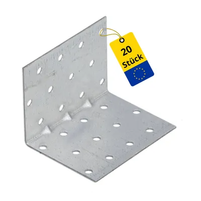 Produktbild von DMX - Winkelverbinder Holzverbinder Lochplattenwinkel mit Sicke - KMP Großpack