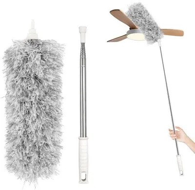 Image de Plumeau télescopique en plastique, 2,3 m de long, gris