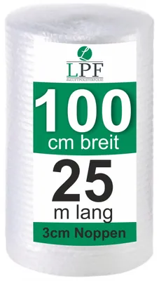 Productafbeelding van Luchtkussenfolie 100 cm x 25 m voor Verpakking en Verhuizing