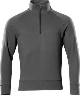 Produktbild von Mascot Sweatshirt NANTES CROSSOVER mit kurzem Reißverschluss, Herren 50611 Gr. XS dunkelanthrazit