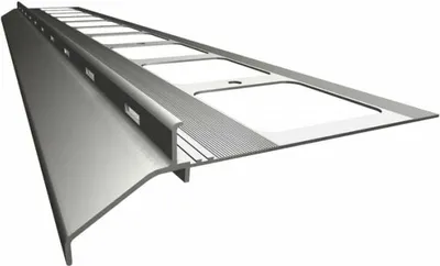 Produktbild von Renoplast Aluminium Traufprofil K20 Harzböden, Profil 200cm, Grau