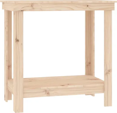 Immagine prodotto di vidaXL Banco da lavoro 80x50x80 cm in legno di pino massiccio