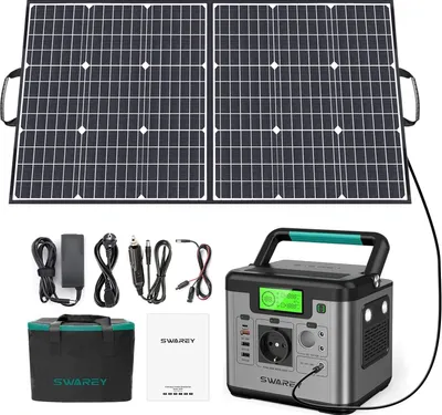 Produktbild von POWER BANK SOLÁRNÍ GENERÁTOR SWAREY 518Wh typ C PD 65W + 100W SOLAR