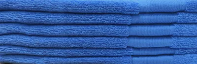 Produktbild von Baumwollhandtuch Blau 30x50 cm – Glatt & Weich
