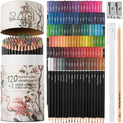 Produktbild von RAGI Buntstifte für Erwachsene Bleistift Set Malstifte Farbstifte Hobby Zeichenset Malset Zeichenstifte Malbuch Radiergummi Spitzer 123 Elemente