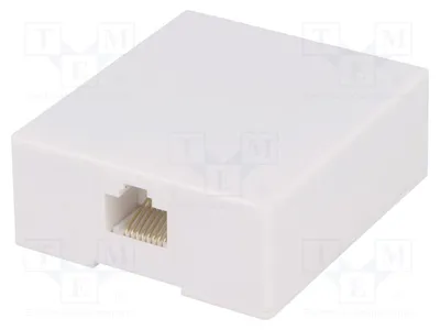 Zdjęcie produktu dla 1 x Gniazdo: 8P8C RJ45, z możliwością montażu śrubowego, samoprzylepne, złącze RJ