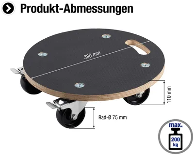 Zdjęcie produktu dla Platforma Meister Ø 38 cm 200 kg