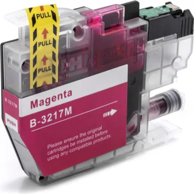 Produktbild von vhbw Tintenpatrone Magenta als Ersatz für Brother LC3217M, LC-3217M (kompatibel, 12ml + Chip)