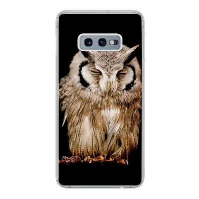 Produktbild von MuchoWow® Handyhülle Schutzhülle Hülle für Samsung Galaxy S10e Eule - Vogel - Schwarz Silikon Softcase Handy Hülle - Handy