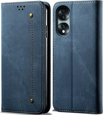 Obrázek produktu pro Pouzdro Honor 70, kožené flipové pouzdro typu kniha se stojánkem pro Honor 70 Blue