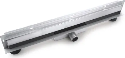 Immagine prodotto di VBChome Scarico lineare a parete 90 cm Scarico a parete Canaletta doccia Sifone autopulente con sifone antiodore Canaletta di scarico per bagno Set completo scarico doccia