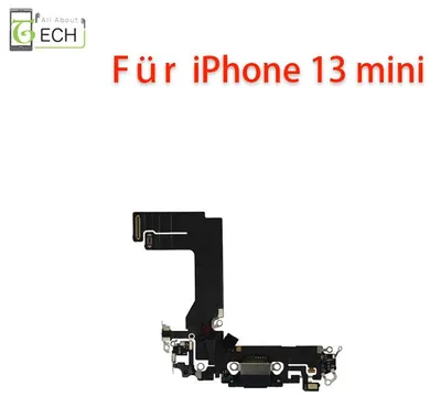 Produktbild von Ladebuchse für iPhone 13 Mini Anschluss Connector Flex USB Schwarz