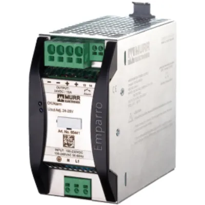 Zdjęcie produktu dla Murr Elektronik Emparro 10-100-240/24 Zasilacz na szynę DIN 24 V/DC 10 A 240 W 1