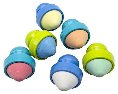 Obrázek produktu pro EDUPLAY 370060 Křídová pera Easy Grip, 6 kusů (1 sada)