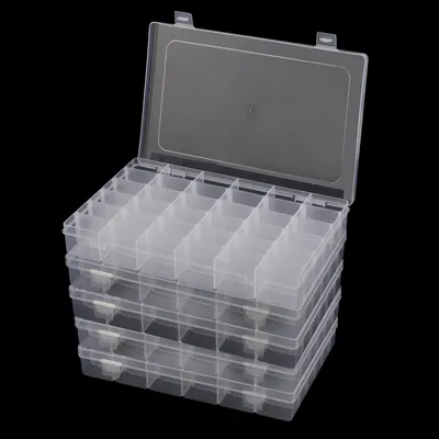 Image de Boîte de rangement transparente avec 36 compartiments