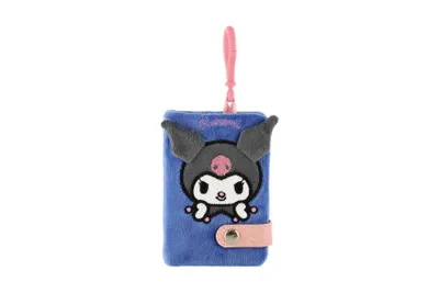Immagine prodotto di Quaderno in peluche mini, con il personaggio Kuromi (Hello Kitty), dimensioni 7x10 cm, con clip per attaccarlo alla borsa