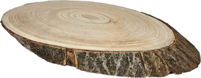 Baumscheibe Brett oval Holz Holzbrett Dekobrett Tablett Holzscheibe