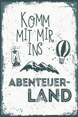 Produktbild von vianmo Holzschild 18x12 cm Komm mit mir ins Abenteuerland