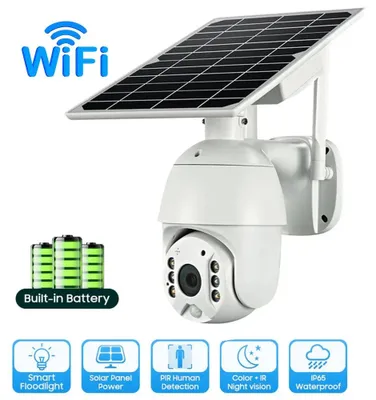 Productafbeelding van Beveiligingscamera - Camerabewaking - Buitencamera - IP-camera - Bewakingscamera - Zonne-energie