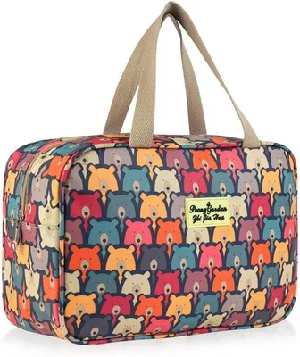Imagen del producto de Estuche de cosméticos grande, impermeable, de 32x23x2 cm, ideal para viajes