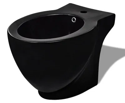 Produktbild von vidaXL Standbidet Stand-Bidet Bodenstehend Bidet Keramik schwarz
