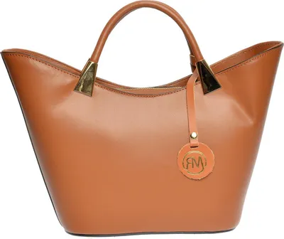 Image de Roberta M_Tote bag_AW25 RM 3148_COGNAC
