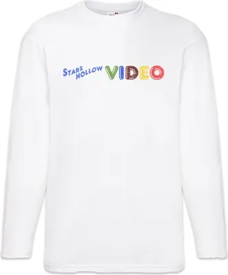 Image de T-shirt à manches longues Urban Backwoods Stars Hollow, couleur : blanc, taille : S
