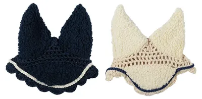 Produktbild von HKM Hobby Horse Fliegenhaube Teddy Farbe - Dunkelblau