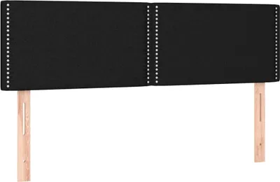 Obrázok produktu pre Čelá postelí čierne 144x5x78/88 cm látkové