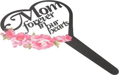 Image de Plaques commémoratives en forme de cœur, en fer noir, pour les tombes
