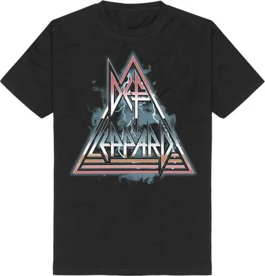 Produktbild von Def Leppard T-Shirt Herren Triangle Logo schwarz 3XL