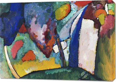 Obrázok produktu pre Obraz 100x70cm Vodopád, Wassily Kandinsky. Vintage do Salonu