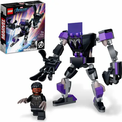 Produktbild von LEGO 76204 Marvel Black Panther Mech, Figur zum Sammeln, Superhelden-Spielzeug für Kinder ab 7 Jahren mit Minifigur, Avengers Actionfigur