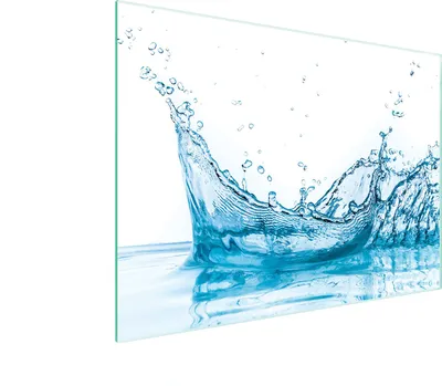 Produktbild von Glasschneidebrett 40x30 Wasser