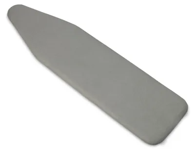 Image de A. Housse pour table à repasser, taille standard, rembourrage épais, couleur grise, dimensions : 38,1 x 137,2 cm