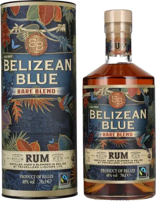 Image de Belizean Blue RARE BLEND Rum 48% Vol. 0,7l en boîte cadeau