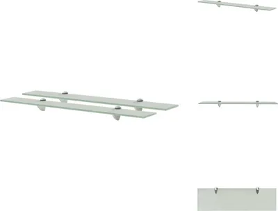 Produktbild von vidaXL Schwebende Regale 2 Stk. Glas 70x20 cm 8 mm - Wandregale