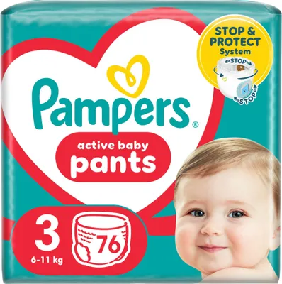 Zdjęcie produktu dla Spodnie PAMPERS vel. 3, (76 kg), 6-11 kg